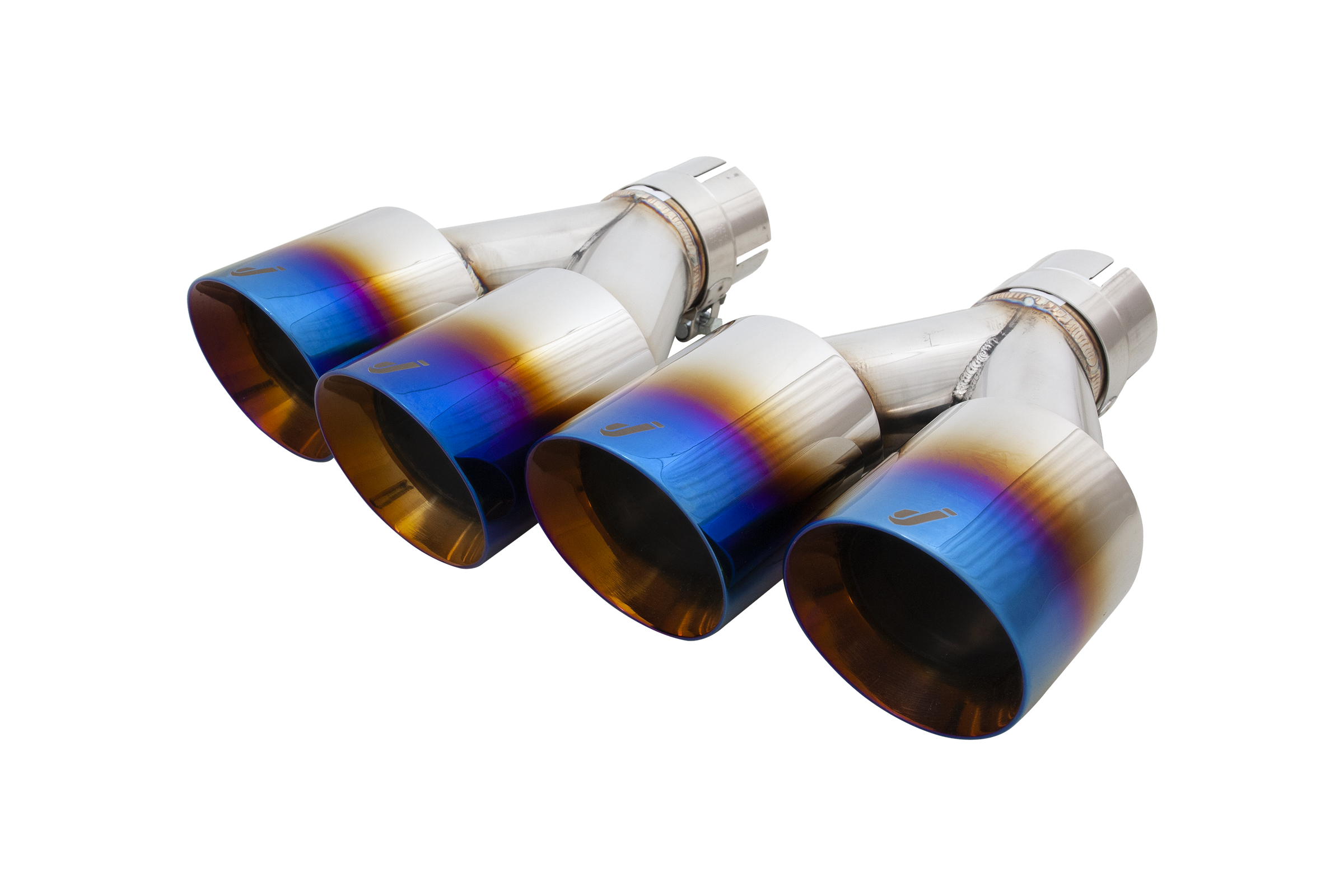 WRX & STI Burnt Blue Stainless Tips